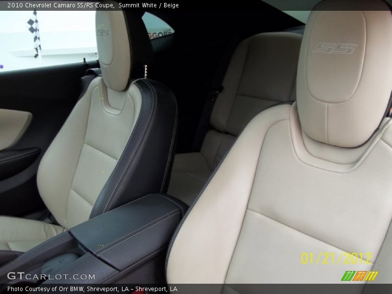 Summit White / Beige 2010 Chevrolet Camaro SS/RS Coupe