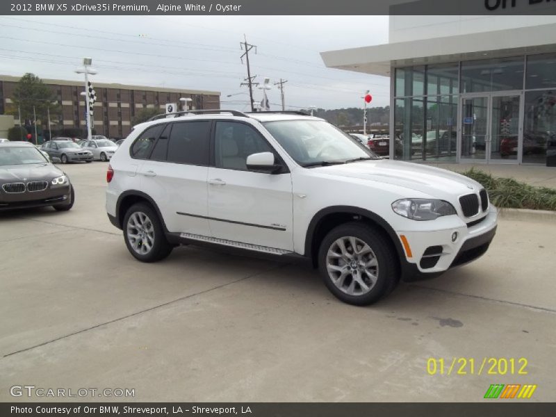 Alpine White / Oyster 2012 BMW X5 xDrive35i Premium