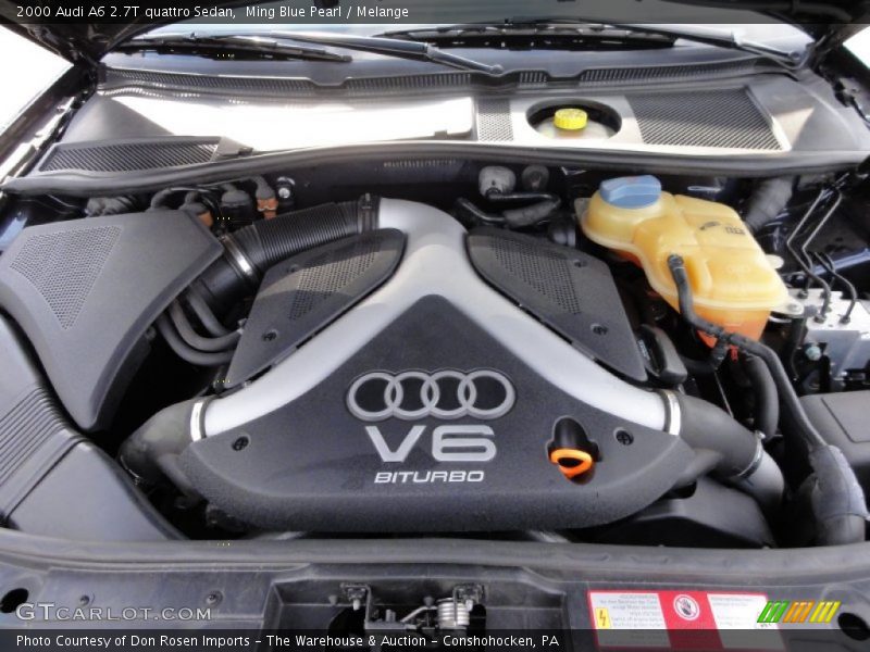  2000 A6 2.7T quattro Sedan Engine - 2.7 Liter Twin-Turbocharged DOHC 30-Valve V6