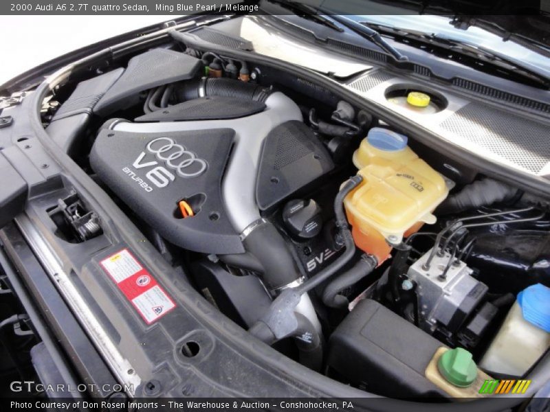  2000 A6 2.7T quattro Sedan Engine - 2.7 Liter Twin-Turbocharged DOHC 30-Valve V6