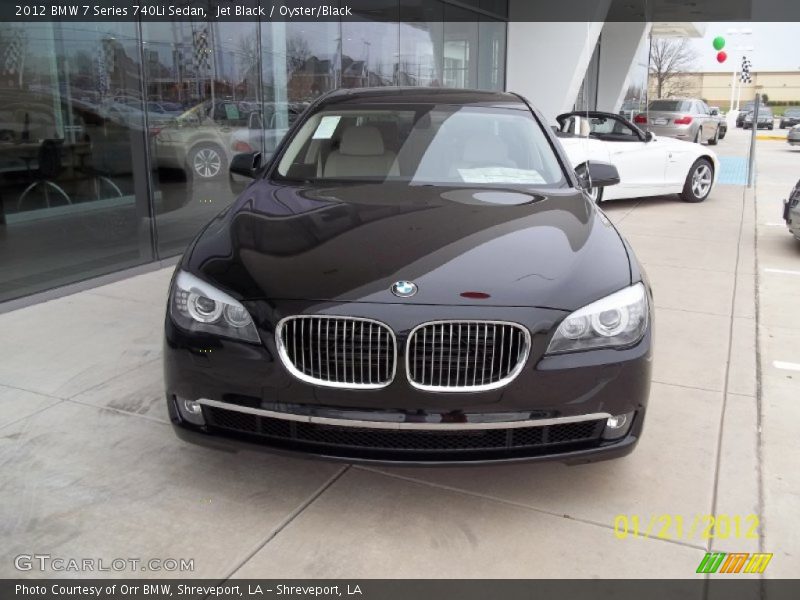 Jet Black / Oyster/Black 2012 BMW 7 Series 740Li Sedan
