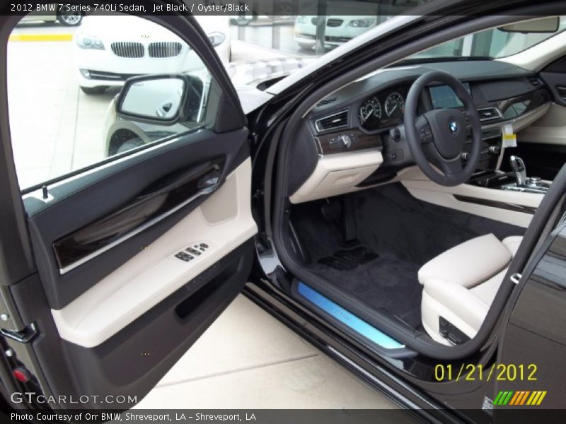 Jet Black / Oyster/Black 2012 BMW 7 Series 740Li Sedan