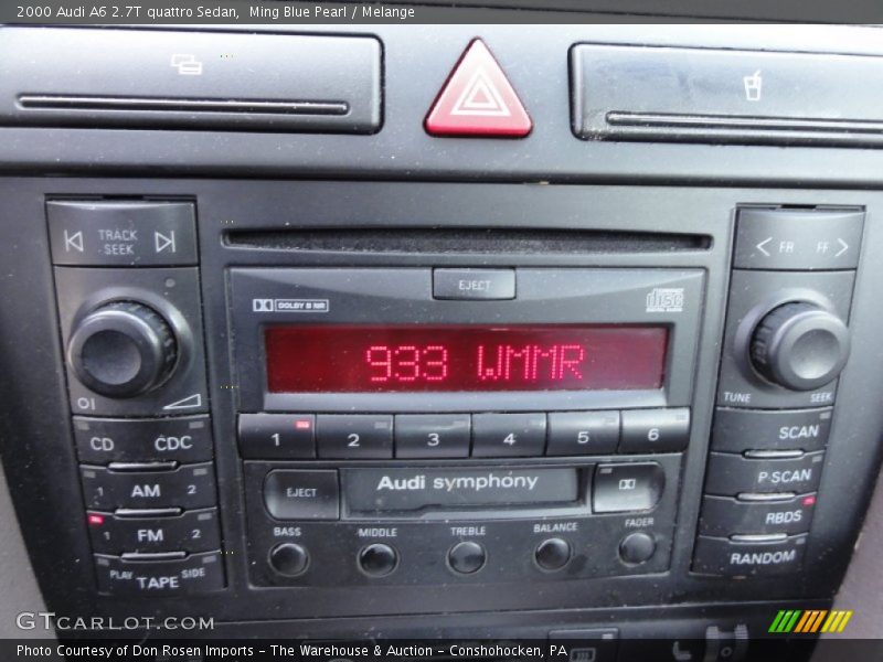 Ming Blue Pearl / Melange 2000 Audi A6 2.7T quattro Sedan