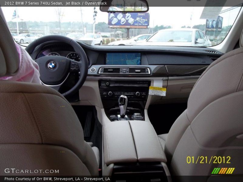 Jet Black / Oyster/Black 2012 BMW 7 Series 740Li Sedan