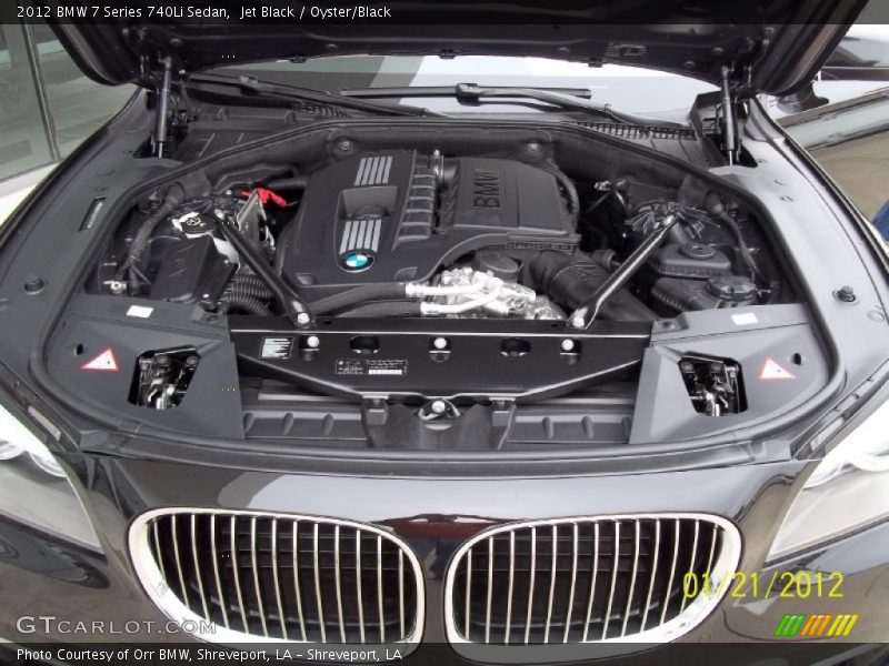 Jet Black / Oyster/Black 2012 BMW 7 Series 740Li Sedan