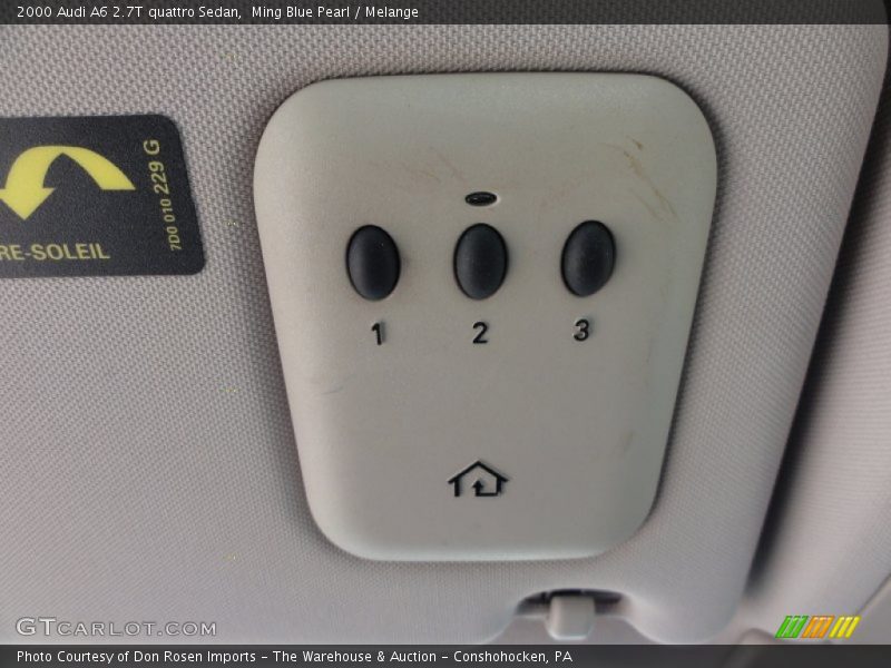 Ming Blue Pearl / Melange 2000 Audi A6 2.7T quattro Sedan