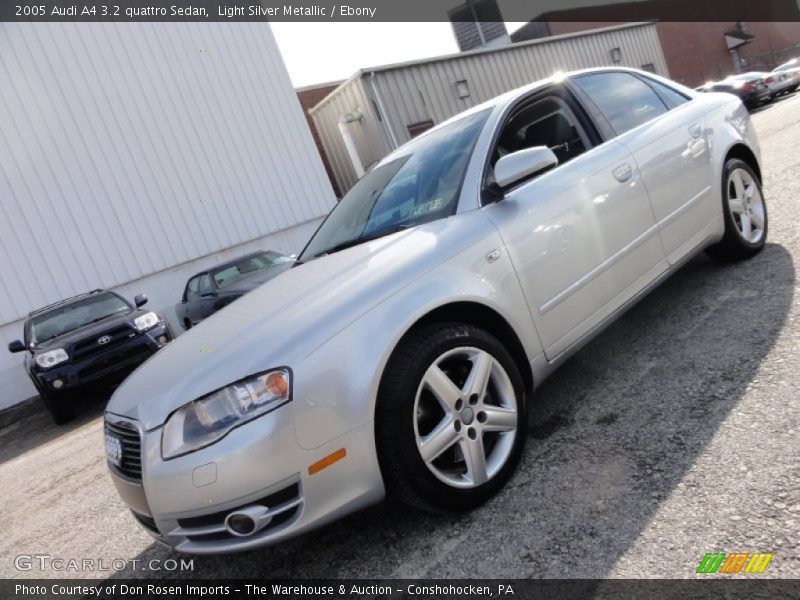 Light Silver Metallic / Ebony 2005 Audi A4 3.2 quattro Sedan