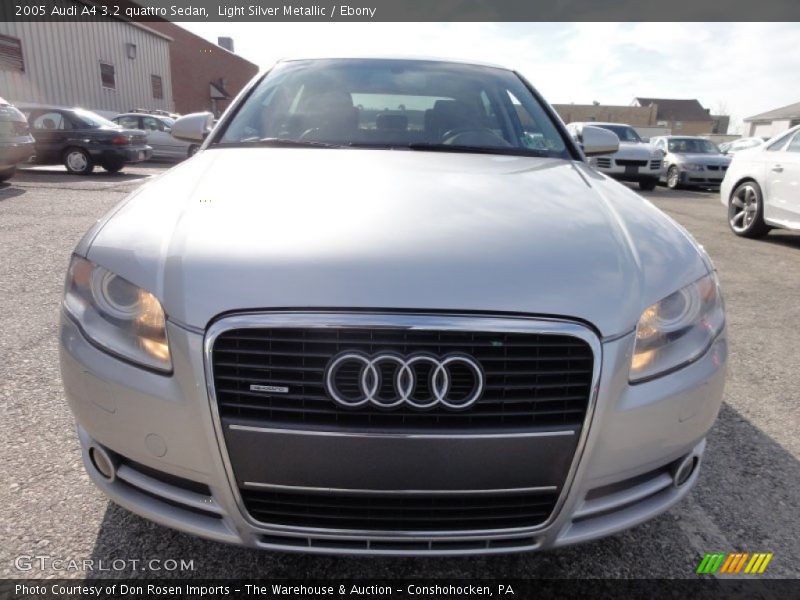 Light Silver Metallic / Ebony 2005 Audi A4 3.2 quattro Sedan
