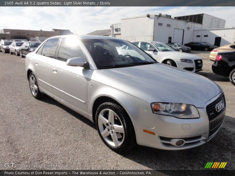 Light Silver Metallic / Ebony 2005 Audi A4 3.2 quattro Sedan