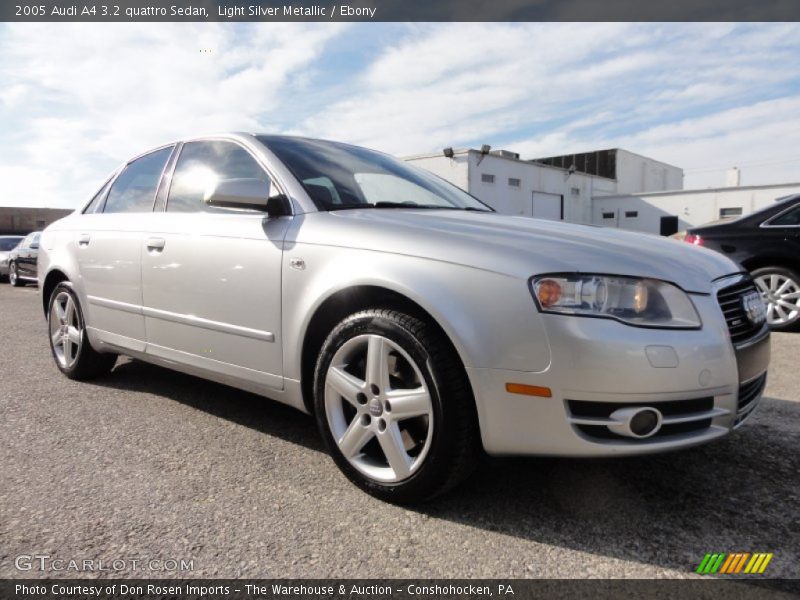 Light Silver Metallic / Ebony 2005 Audi A4 3.2 quattro Sedan