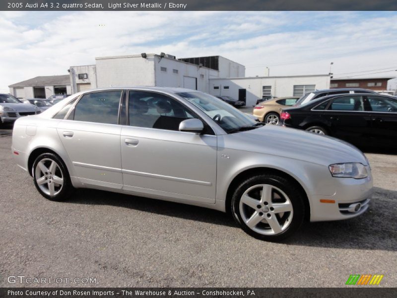 Light Silver Metallic / Ebony 2005 Audi A4 3.2 quattro Sedan