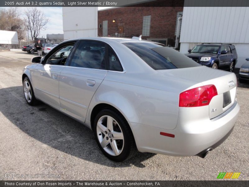 Light Silver Metallic / Ebony 2005 Audi A4 3.2 quattro Sedan