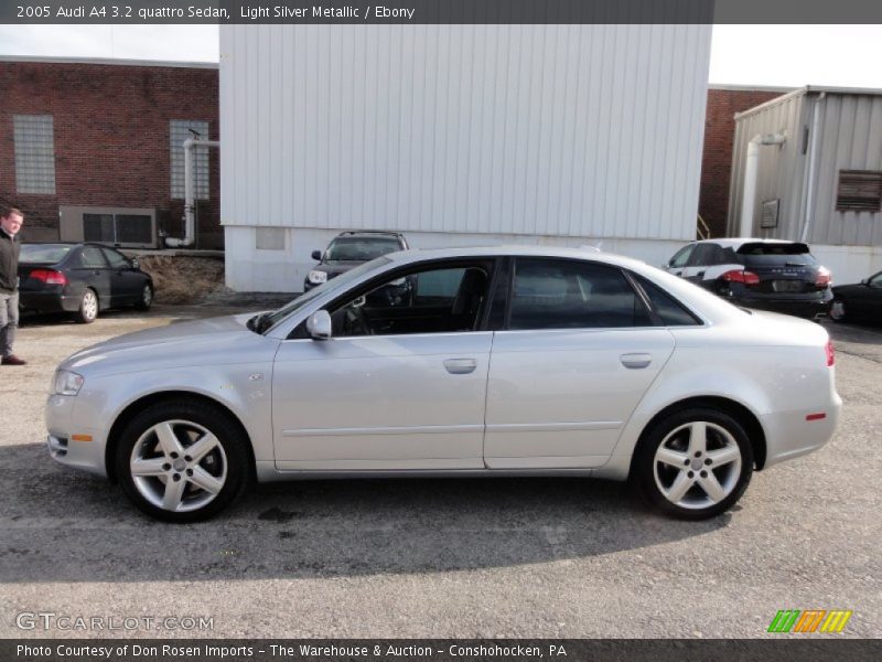 Light Silver Metallic / Ebony 2005 Audi A4 3.2 quattro Sedan