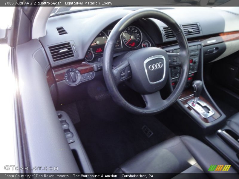 Light Silver Metallic / Ebony 2005 Audi A4 3.2 quattro Sedan