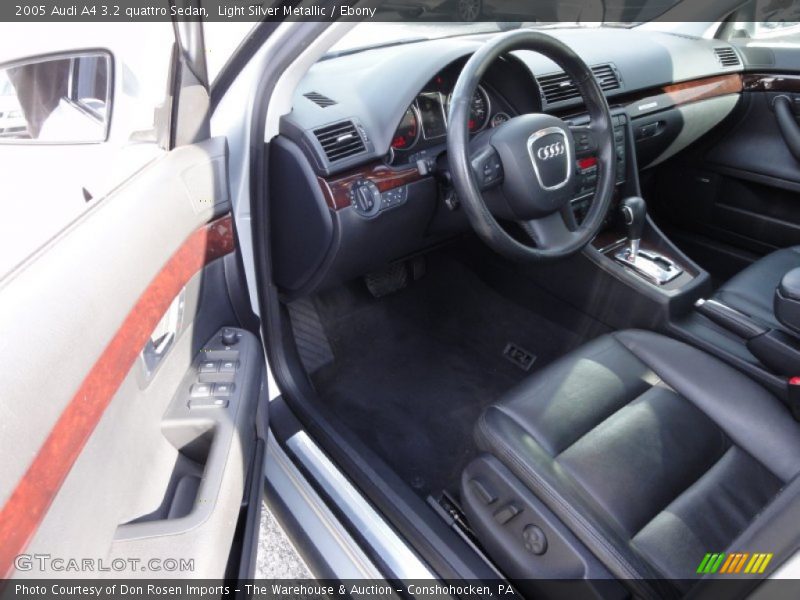 Light Silver Metallic / Ebony 2005 Audi A4 3.2 quattro Sedan