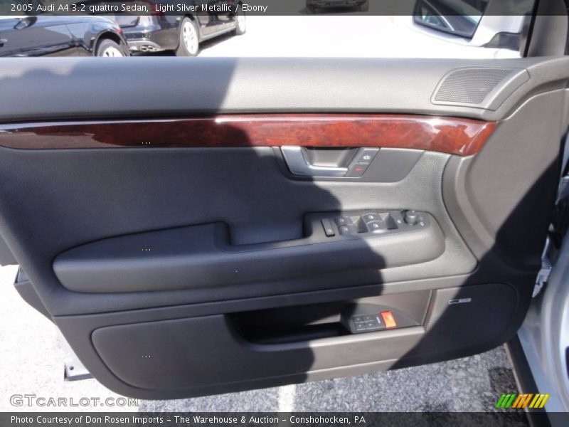Light Silver Metallic / Ebony 2005 Audi A4 3.2 quattro Sedan