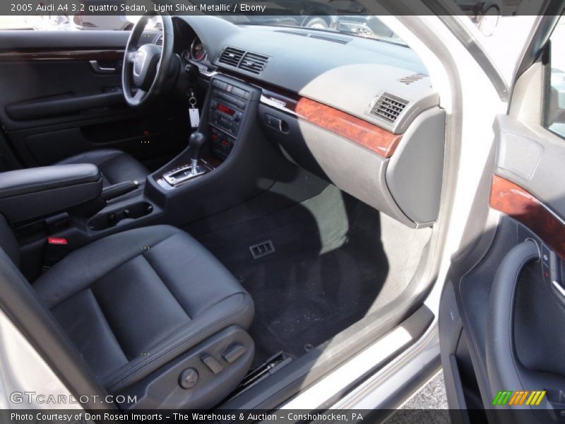 Light Silver Metallic / Ebony 2005 Audi A4 3.2 quattro Sedan