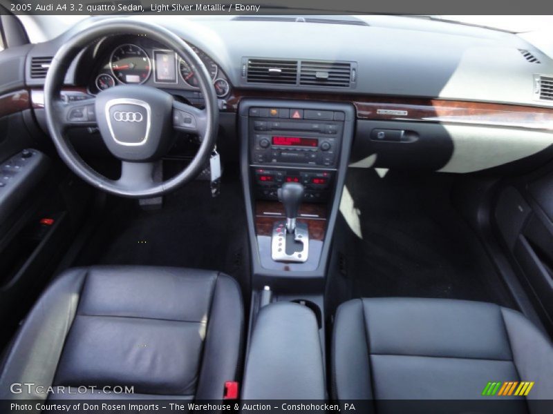 Light Silver Metallic / Ebony 2005 Audi A4 3.2 quattro Sedan