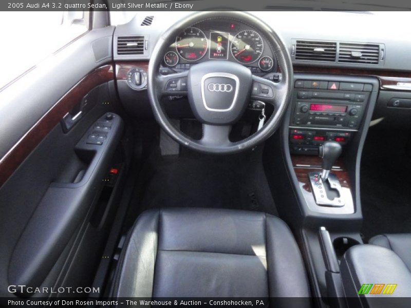 Light Silver Metallic / Ebony 2005 Audi A4 3.2 quattro Sedan