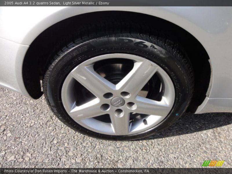 Light Silver Metallic / Ebony 2005 Audi A4 3.2 quattro Sedan