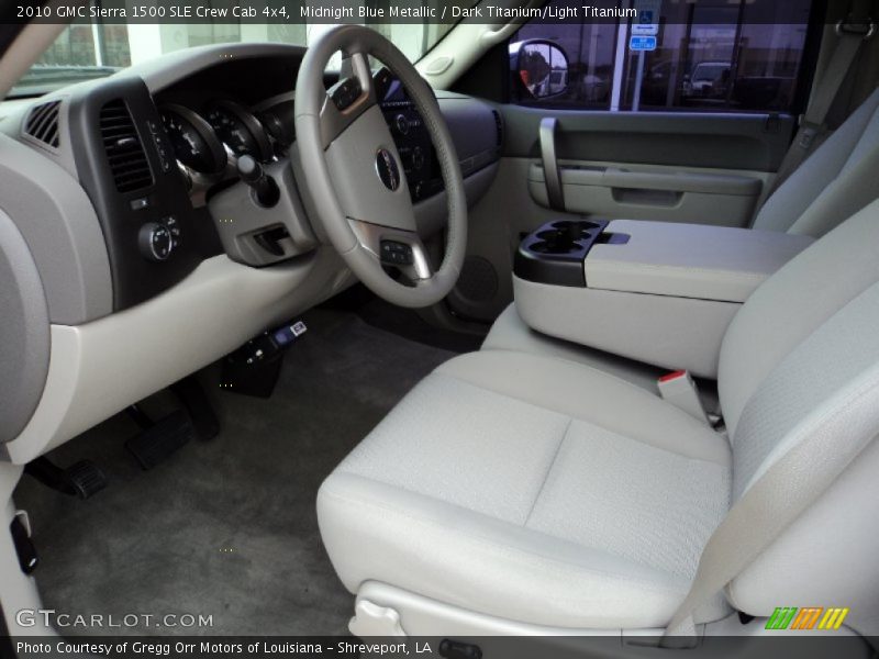 Midnight Blue Metallic / Dark Titanium/Light Titanium 2010 GMC Sierra 1500 SLE Crew Cab 4x4
