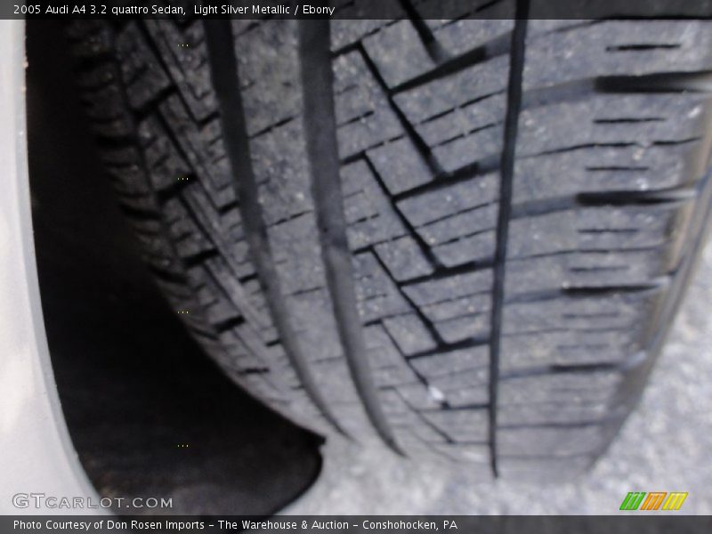 Light Silver Metallic / Ebony 2005 Audi A4 3.2 quattro Sedan