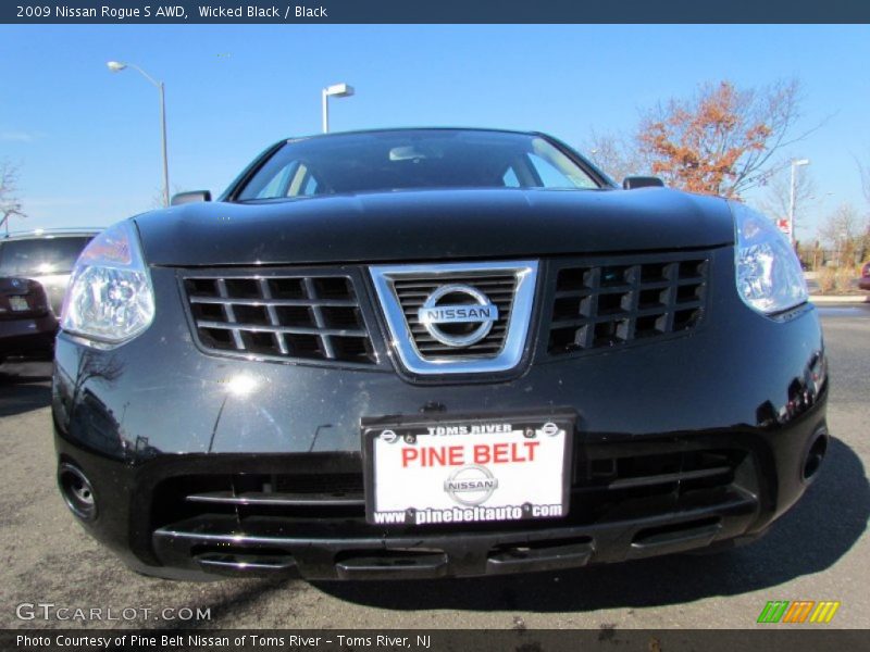 Wicked Black / Black 2009 Nissan Rogue S AWD