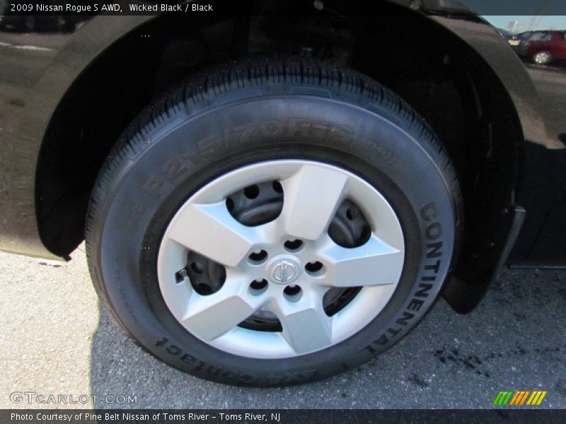Wicked Black / Black 2009 Nissan Rogue S AWD