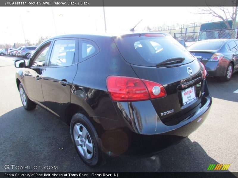 Wicked Black / Black 2009 Nissan Rogue S AWD