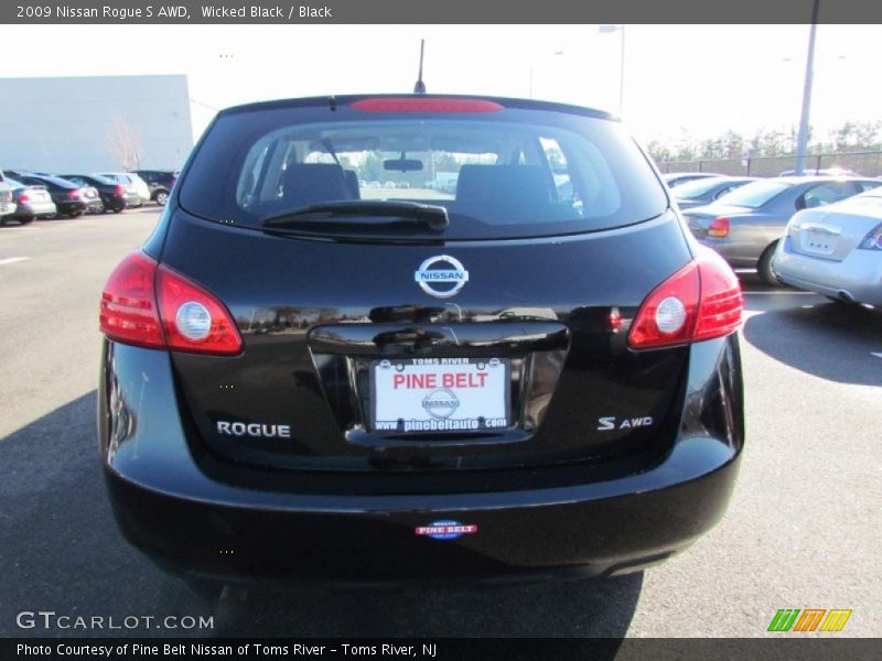 Wicked Black / Black 2009 Nissan Rogue S AWD