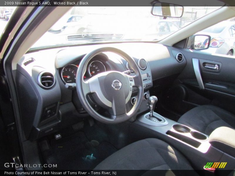 Wicked Black / Black 2009 Nissan Rogue S AWD