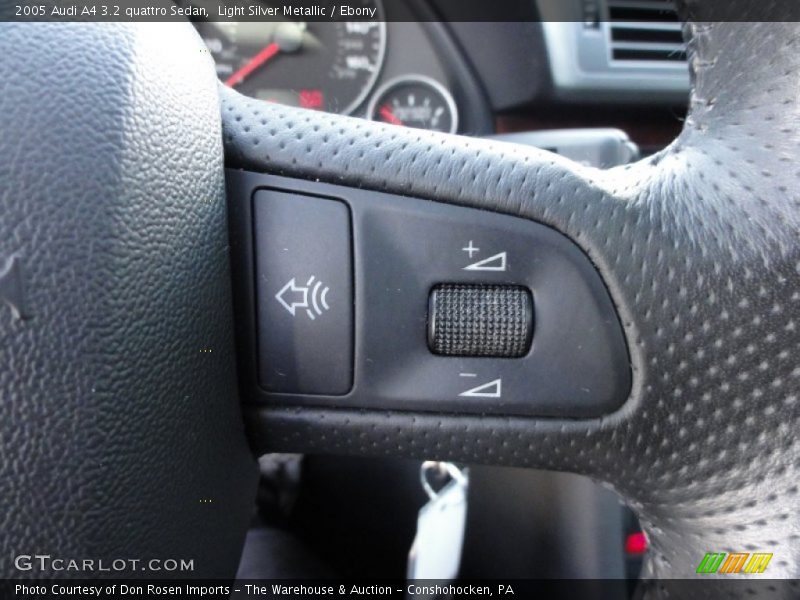 Light Silver Metallic / Ebony 2005 Audi A4 3.2 quattro Sedan