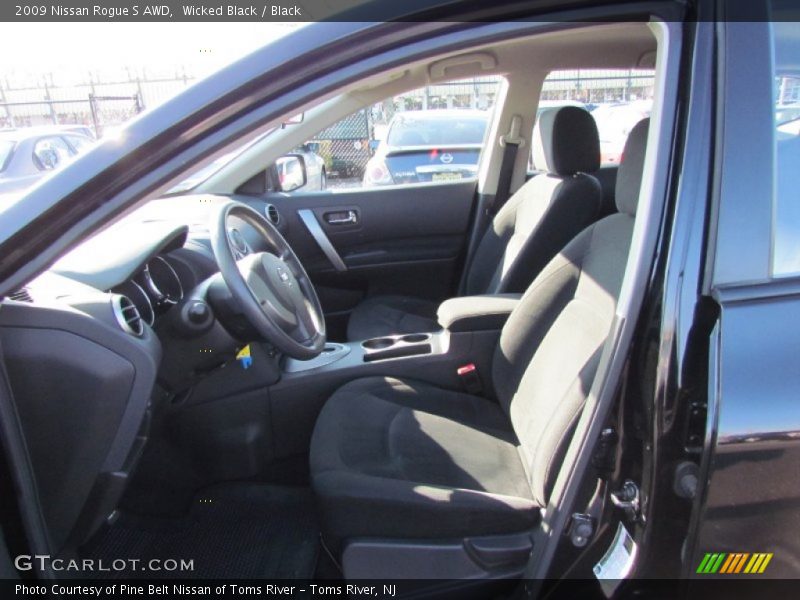 Wicked Black / Black 2009 Nissan Rogue S AWD