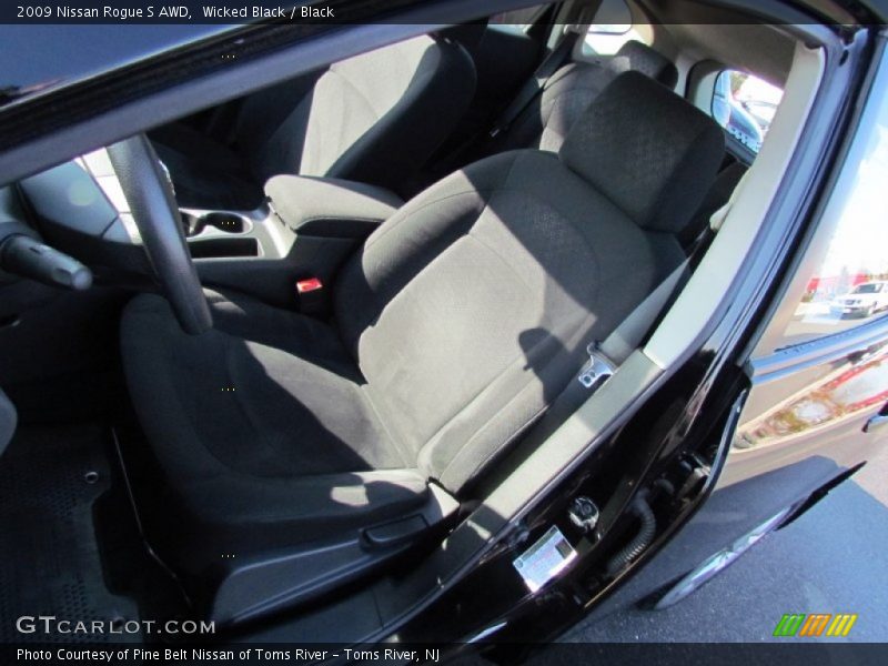 Wicked Black / Black 2009 Nissan Rogue S AWD