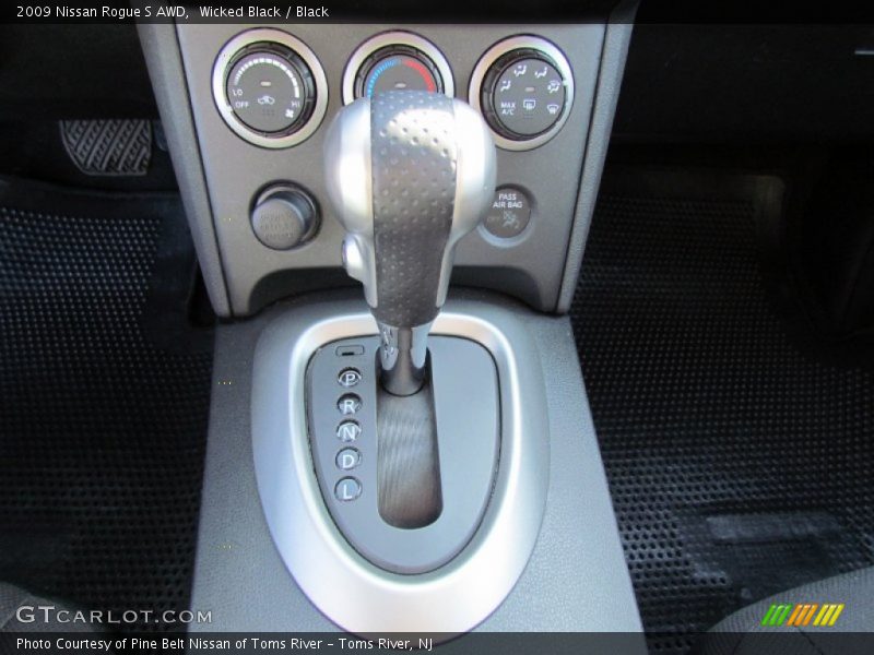 Wicked Black / Black 2009 Nissan Rogue S AWD