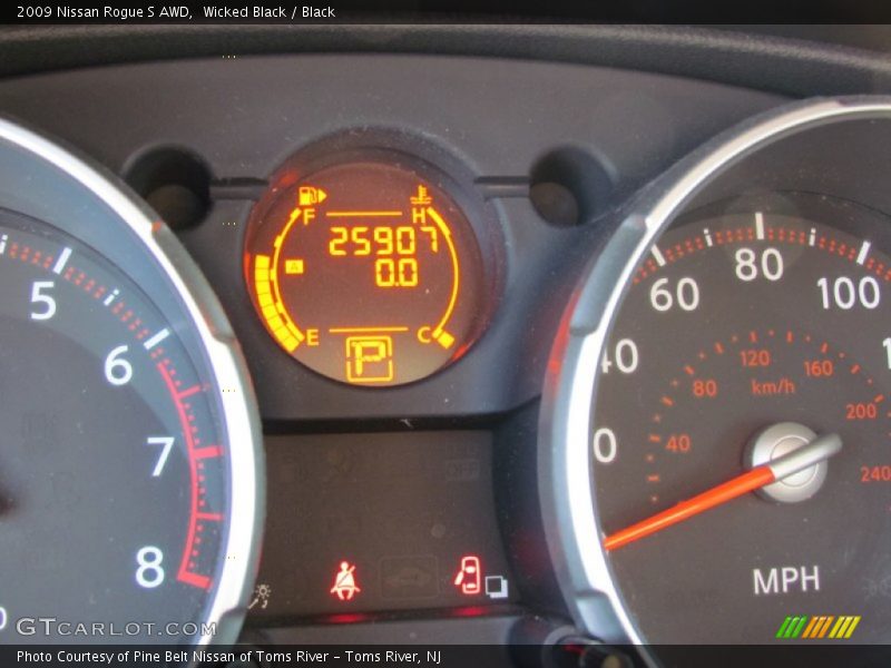 Wicked Black / Black 2009 Nissan Rogue S AWD