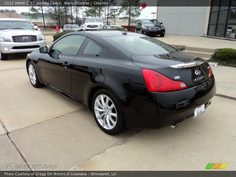 Black Obsidian / Graphite 2012 Infiniti G 37 Journey Coupe