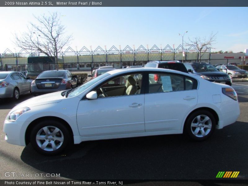 Winter Frost Pearl / Blond 2009 Nissan Altima 2.5 SL