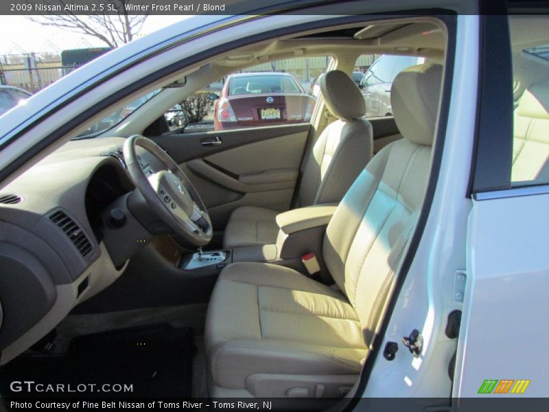 Winter Frost Pearl / Blond 2009 Nissan Altima 2.5 SL