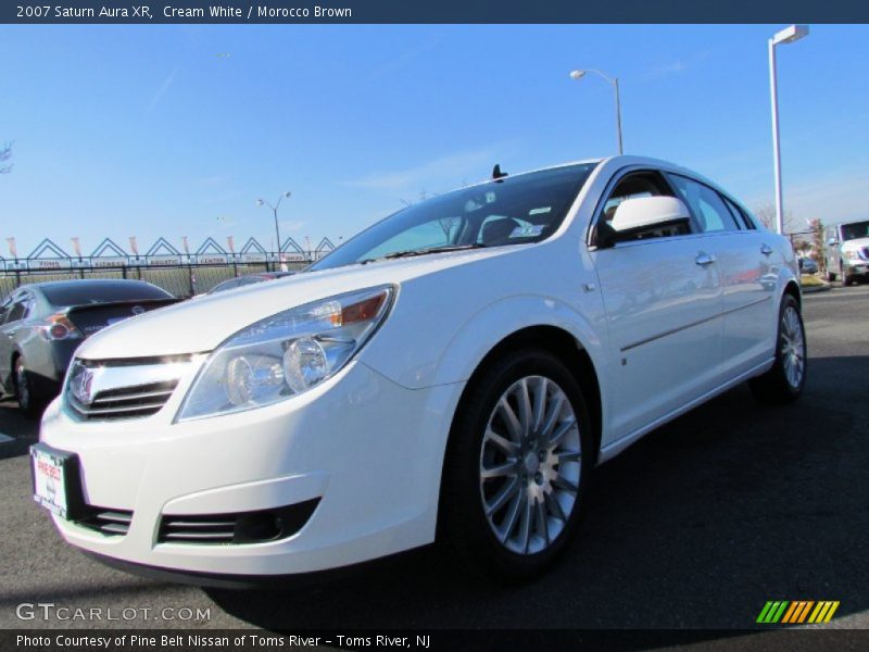 Cream White / Morocco Brown 2007 Saturn Aura XR