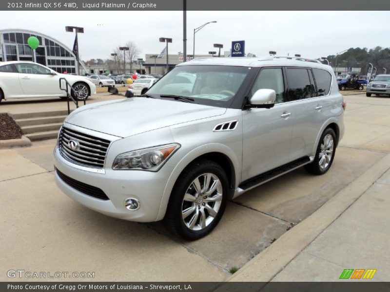 Liquid Platinum / Graphite 2012 Infiniti QX 56 4WD