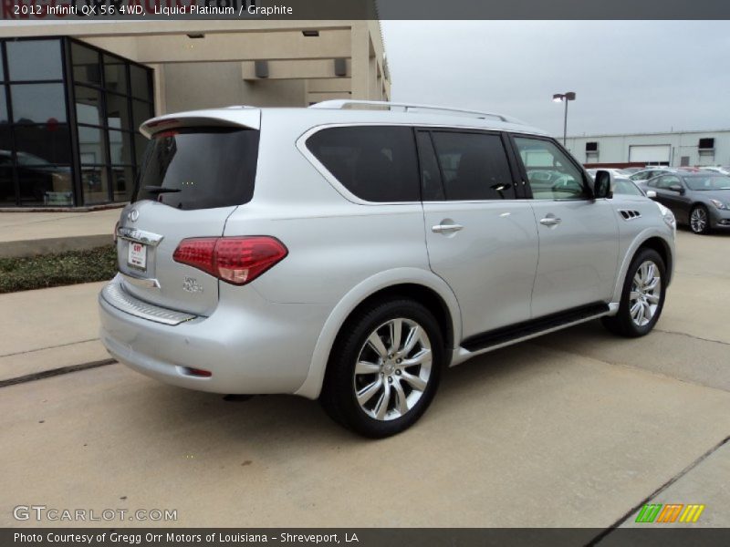 Liquid Platinum / Graphite 2012 Infiniti QX 56 4WD