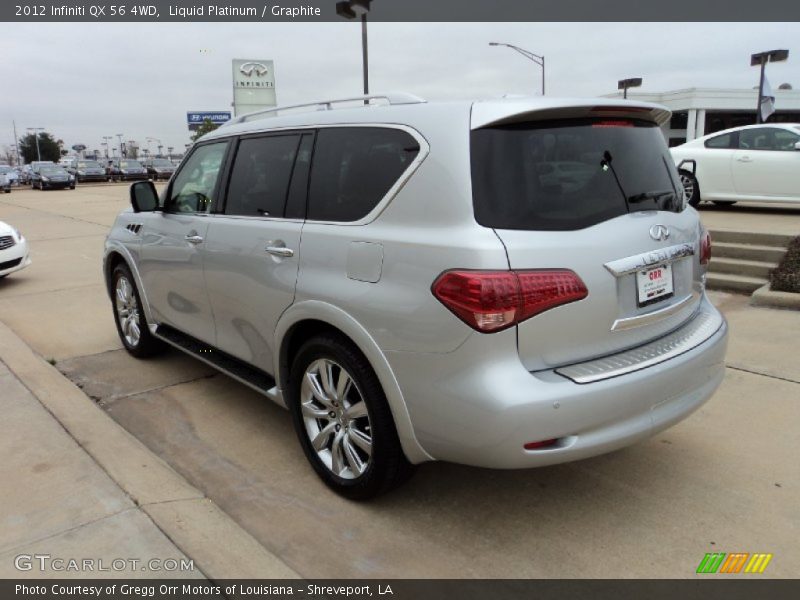 Liquid Platinum / Graphite 2012 Infiniti QX 56 4WD