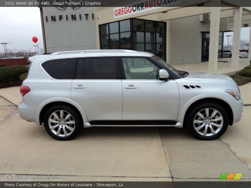 Liquid Platinum / Graphite 2012 Infiniti QX 56 4WD