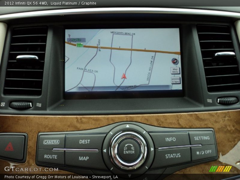 Navigation of 2012 QX 56 4WD