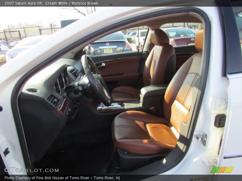 Cream White / Morocco Brown 2007 Saturn Aura XR