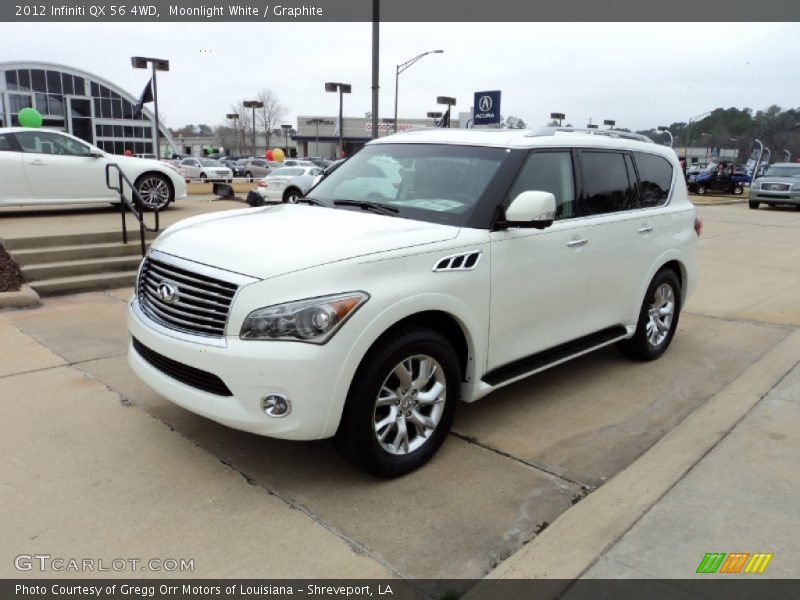 Moonlight White / Graphite 2012 Infiniti QX 56 4WD