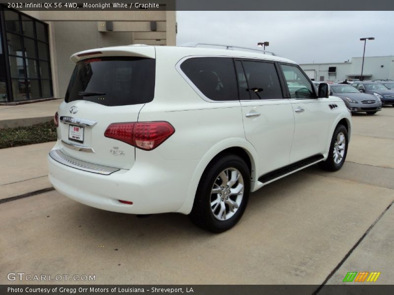 Moonlight White / Graphite 2012 Infiniti QX 56 4WD