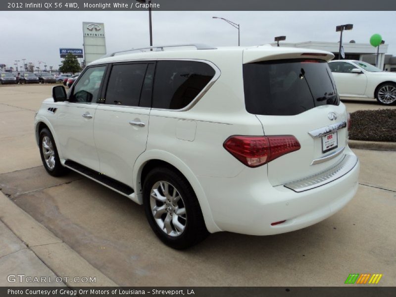 Moonlight White / Graphite 2012 Infiniti QX 56 4WD
