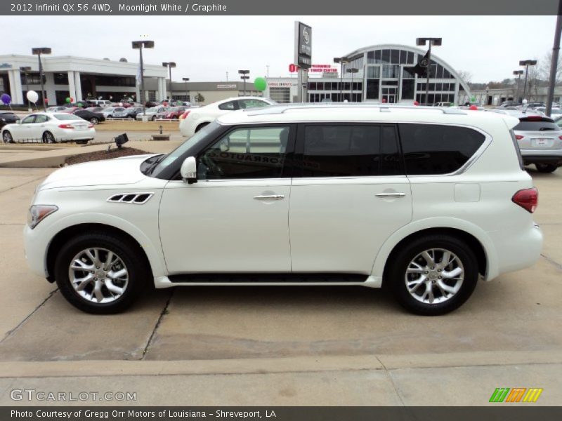 Moonlight White / Graphite 2012 Infiniti QX 56 4WD